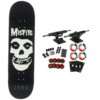 Zero Skateboard Complete Misfits Fiend Skull Glow 8.25" x 31.9"
