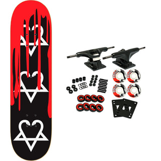 Zero Skateboard Complete Bam Margera Snakes with Blood 8.5" x 32.3"