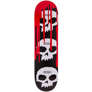 Zero Premium Skateboard with Indy Trucks, Spitfire Wheels 8.25" 3 Skulls with Blood