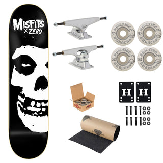 Zero Premium Skateboard Complete Misfits Fiend Skull 8.5" Ft. Krux/Spitfire/Independent