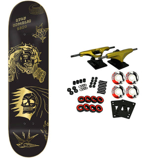 Zero Skateboard Complete Ryan Sheckler Suffer Gold Foil 8.5" x 32.3"