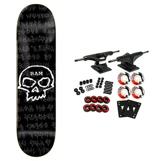 Zero Skateboard Complete Bam Margera 3 Stigoi Skull 8.5" x 32.3"