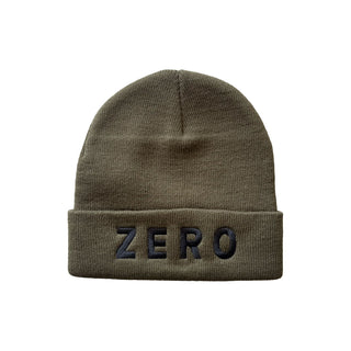 Zero Skateboards Beanie Army Embroidered Olive