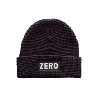 Zero Skateboards Beanie Army Patch Waffle Black