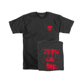 Zero Skateboards Shirt Zero or Die Black