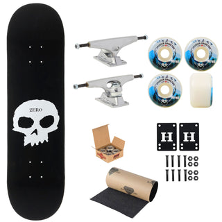 Zero Skateboard Single Skull 8.375" Krux, Independent, Satori Premium Kit