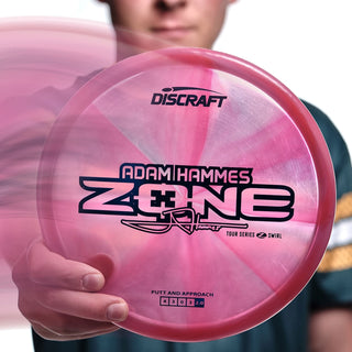 Discraft Disc Golf Adam Hammes 2025 Tour Series Z Swirl Zone Putter 4/3/0/3 Orange/Money Holo 173-174g