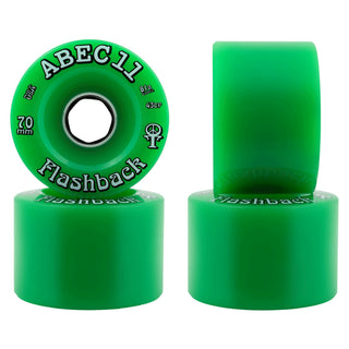 Abec 11 Longboard Wheels 70mm Flashbacks 81A Green