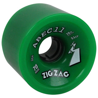 Abec 11 Longboard Wheels 70mm Classic ZigZags 78A Green