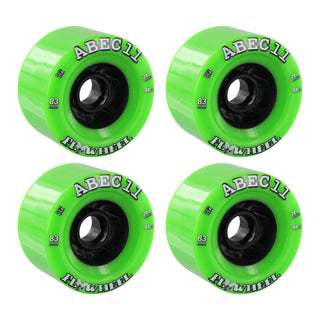 Abec 11 Longboard Wheels 83mm Refly 74A Lime/Black