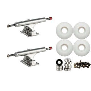 Ace AF1 55 (8.5") Skateboard Trucks 52mm Wheels and Bearings Combo Package
