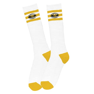 Toy Machine Socks Watching Embroidered Gold