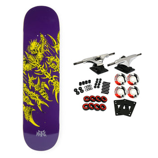 Metal Skateboard Complete Ancient Logo Purple 8.0" x 31.625"