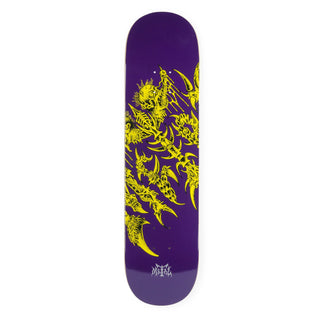 Metal Skateboard Deck Ancient Logo Purple 8.0" x 31.625"