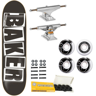 Baker Complete Logo Black/White 8.25" Independent/Pig Wheels