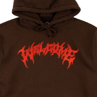 Welcome Skateboards Hoodie Barb Brown/Red