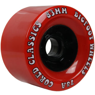 Bigfoot Longboard Wheels - 83mm 78a Cored Classics Red