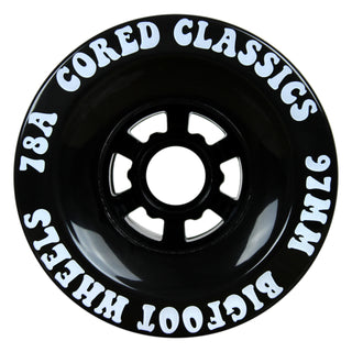 Bigfoot Longboard Wheels - 97mm 78a Cored Classics Black