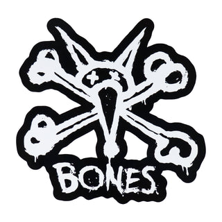 Bones Wheels Skateboard Ramp Size Sticker Vato Logo Die Cut  Black 12" x 12"