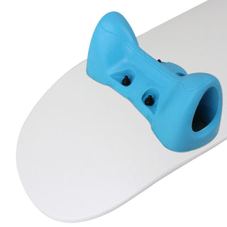 Softrucks Practice Complete - 8.0" Dipped White Deck / Blue Trucks