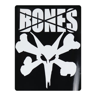 Bones Wheels Skateboard Ramp Size Sticker Vato Logo XL Black 12" x 16"