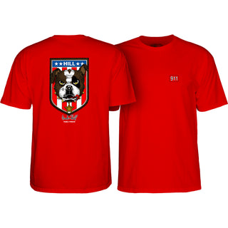 Powell Peralta Skateboard Shirt Hill Bulldog Red