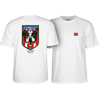Powell Peralta Skateboard Shirt Hill Bulldog White