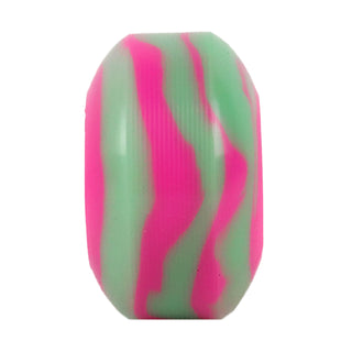 Blank Skateboard Wheels 52mm x 30mm 99A USA Made Swirl Color Pink/Grey