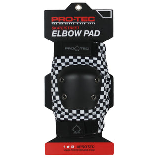 Pro Tec Skateboard Street Elbow Pads Black/White Checker Size M