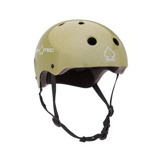 Pro Tec Skateboard Helmet Classic Certified Gold Flake Size XL