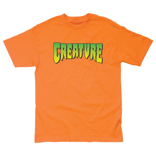 Creature Skateboards Shirt Logo Safety Orange