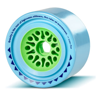 Orangatang Longboard Wheels Dad Bod Blue 105mm 77A with Loaded Jehu V2 Bearings