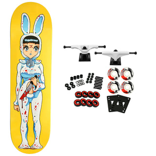 Hook Ups Skateboard Complete Death Bunny 8.25" x 32.25"