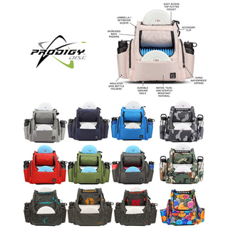 Prodigy Disc Golf Bag BP-2 V3 Backpack (Choose Color) Holds up to 28 Discs
