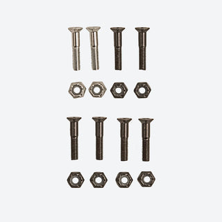 DGK Skateboard Mounting Hardware Premium Bolts Phillips 1" Black / Silver