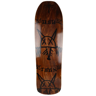 Dogtown Old School Skateboard Deck Rat Face M80 Brown 8.87" x 32.25"