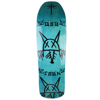 Dogtown Old School Skateboard Deck Rat Face M80 Blue 8.87" x 32.25"