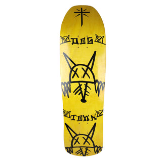 Dogtown Old School Skateboard Deck Rat Face M80 Yellow 8.87" x 32.25"