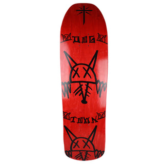 Dogtown Old School Skateboard Deck Rat Face M80 Red 8.87" x 32.25"