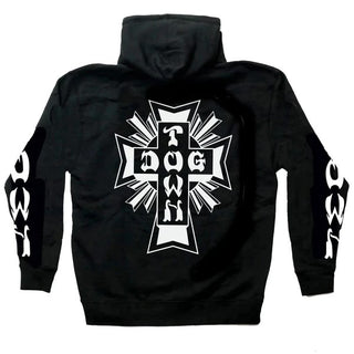 Dogtown Skateboards Hoody Cross Logo Pullover Black/White