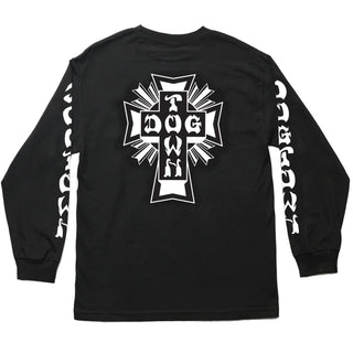 Dogtown Skateboards Longsleeve Shirt Cross Logo Black/White