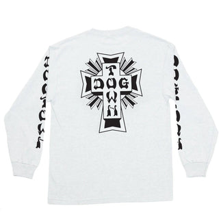 Dogtown Skateboards Longsleeve Shirt Cross Logo White/Black