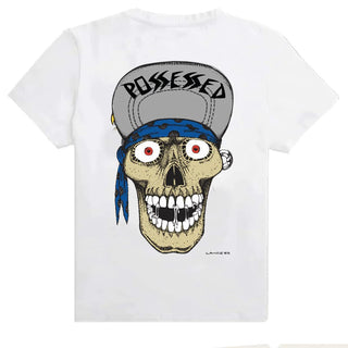 Dogtown Skateboards Shirt Suicidal Skates Punk Skull White/Silver Hat