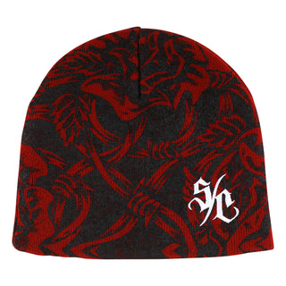 Santa Cruz Skateboards Beanie Dressen Pen Roses Skull Cap Red/Black