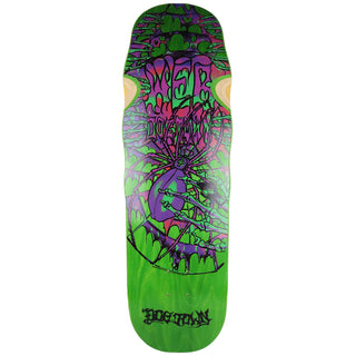 Dogtown Old School Skateboard Deck Web Pool Green/Black 9.25" x 32.25"
