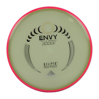 Axiom Disc Golf Eclipse Envy Putter 3/3/0/2 Glow/Red 173 grams