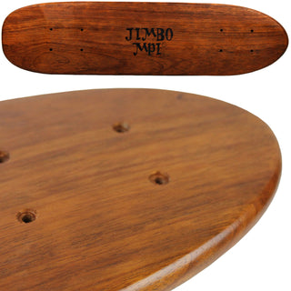 Floating Industrial Style Vintage Mahogany Skateboard Deck Shelf with Pipe Mounting System â€“ Custom Made Indoor Skate Shelving