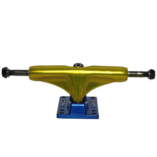 Core Hollow Trucks 5.0 (7.75") Anodized Gold With Blue Base (Hollow Kingpin)
