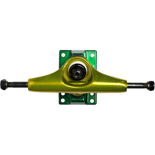 Core Hollow Trucks 5.0 (7.75") Anodized Gold With Green Base (Hollow Kingpin)