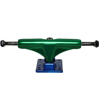 Core Hollow Trucks 5.0 (7.75") Anodized Green With Blue Base (Hollow Kingpin)